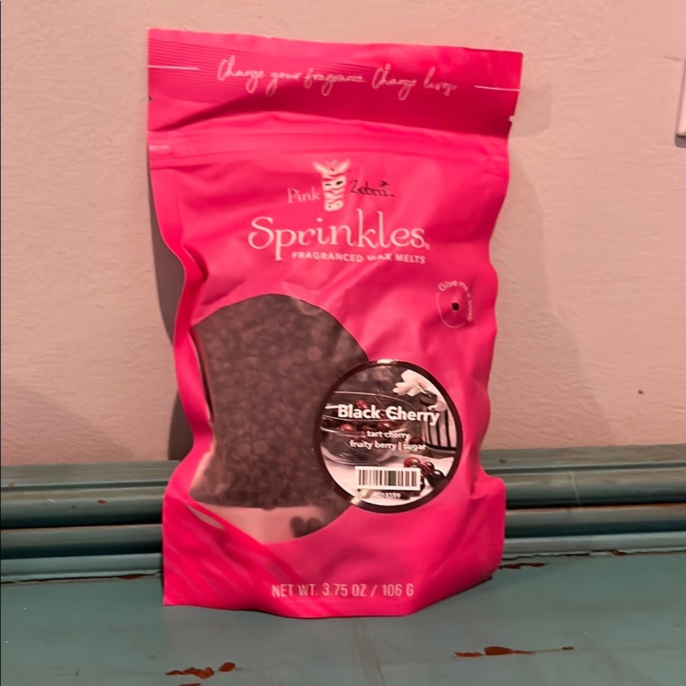 Pink Zebra Black Cherry Sprinkles